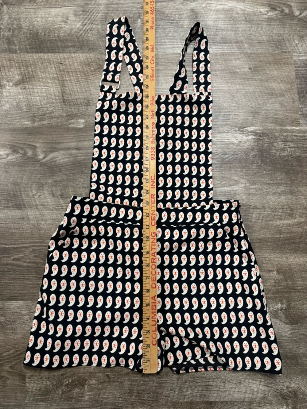 TOPSHOP Paisley Print Overall Shorts Size 6 - Picture 3 of 7